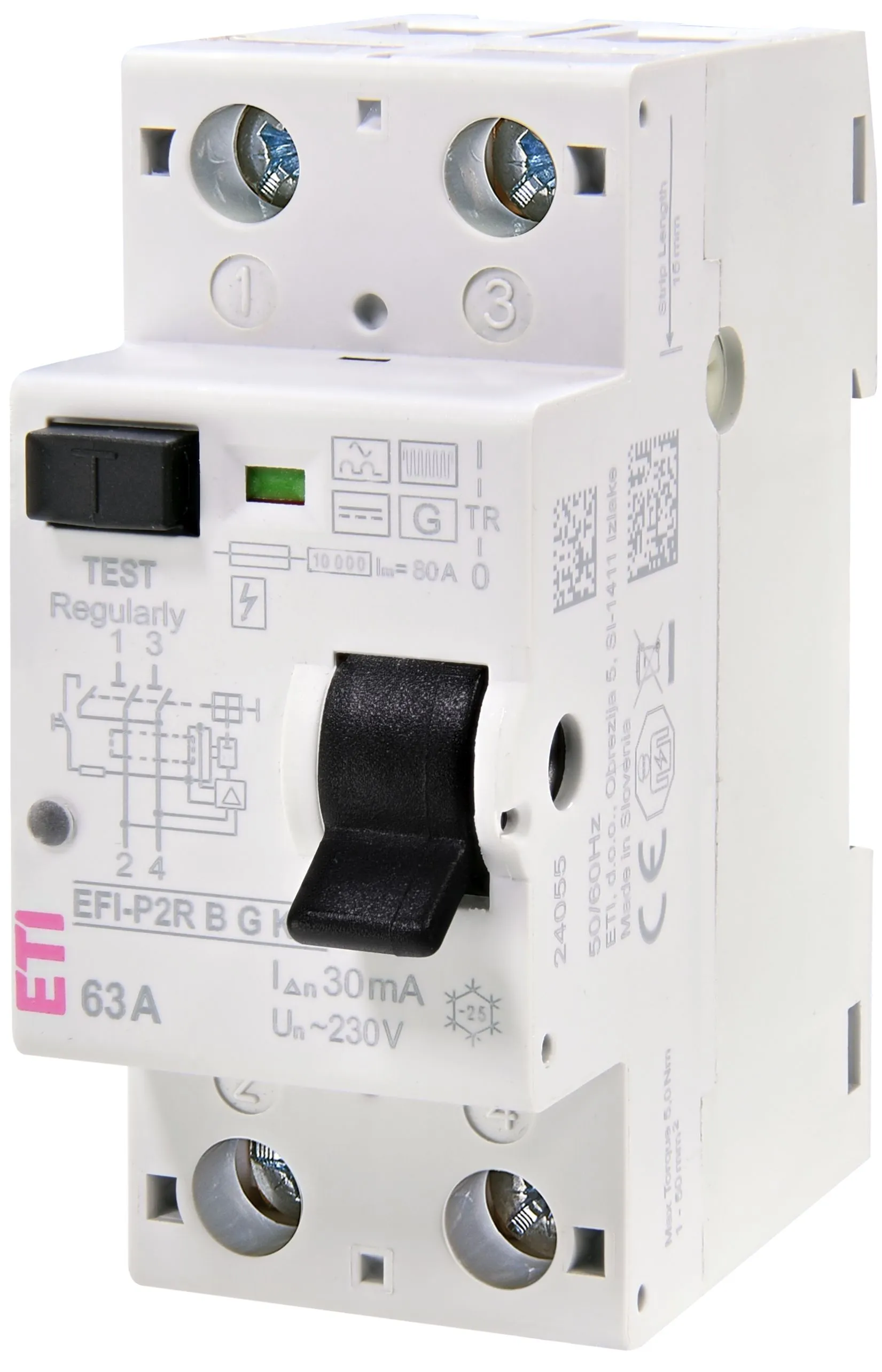 RCCB direncālis EFI-P2R B G/KV 40/0.03 002061002