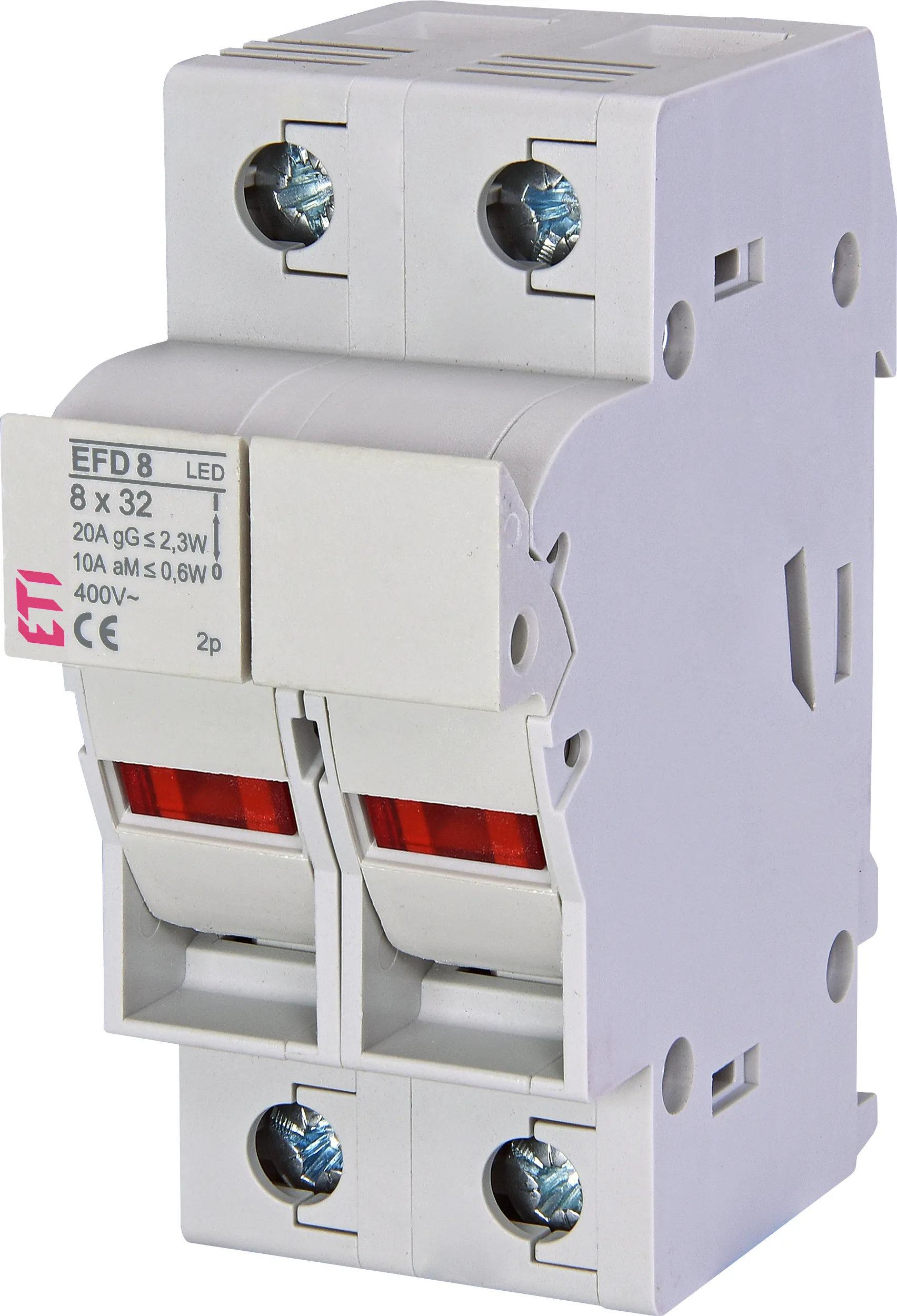 Drošinātāju blokslēdzis EFD 8 2p LED 002520013