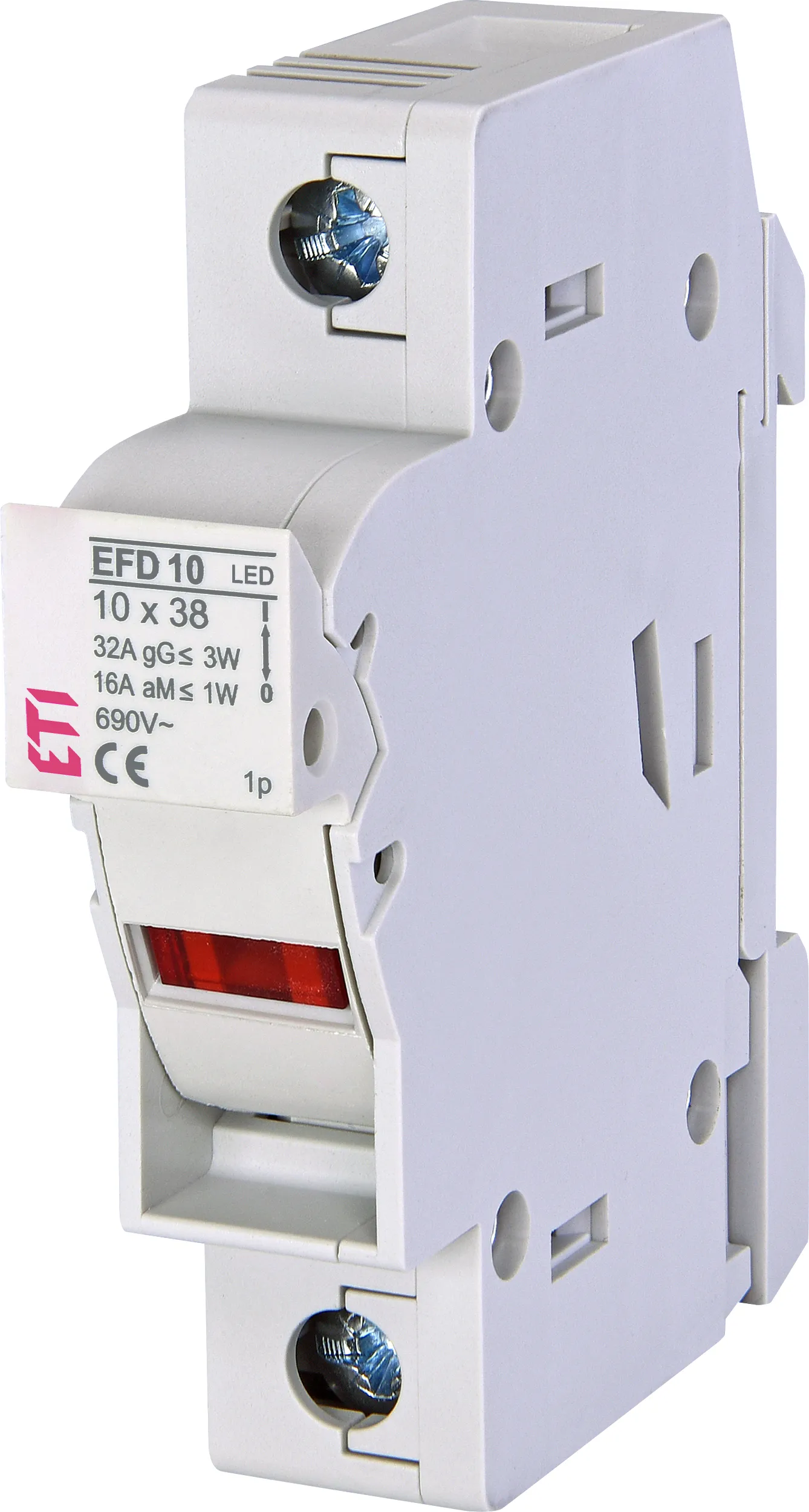 Drošinātāju blokslēdzis EFD 10 1p LED AD 002540311