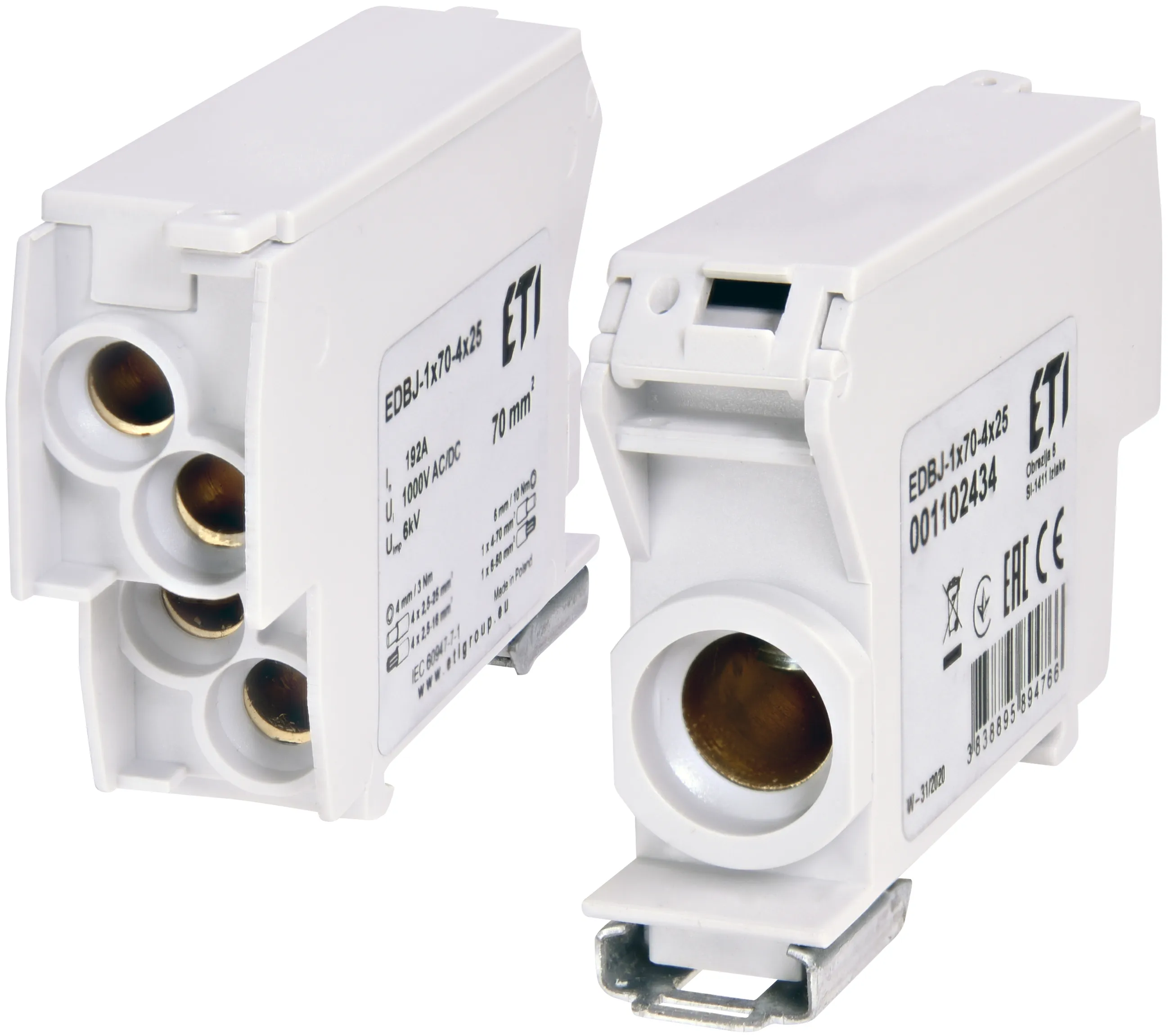 Sadales bloks EDBJ-1x70-4x25 001102434