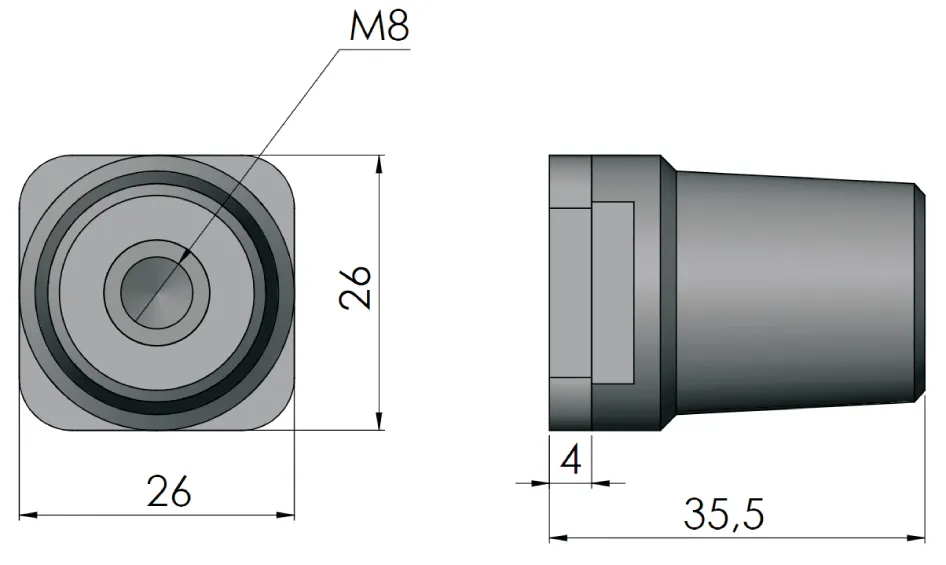 Kopnes atbalsts KVR-AI 001601650
