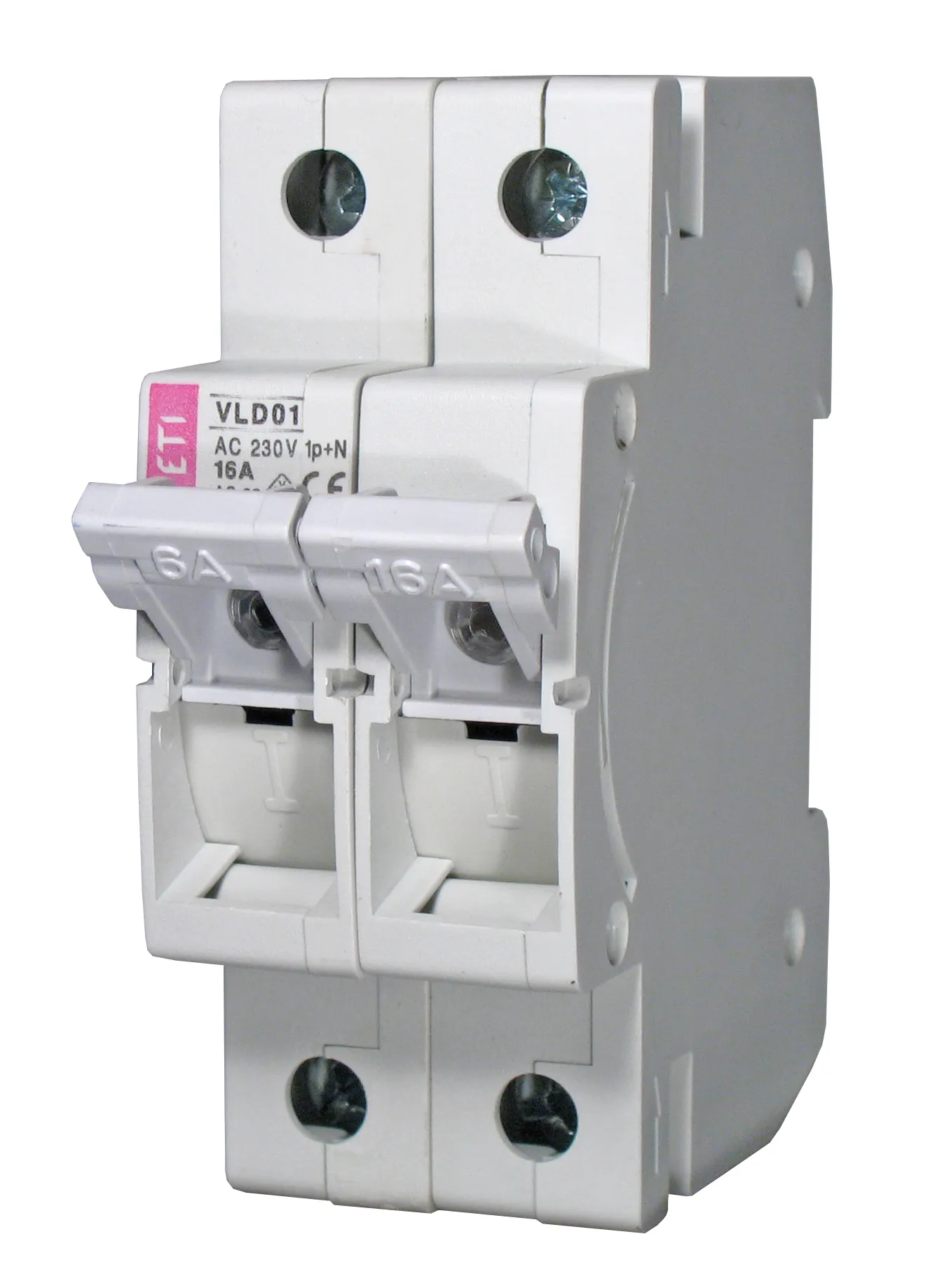 Drošinātāju blokslēdzis VL D01 10A 1p+N 002261017