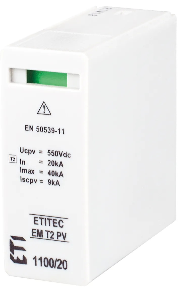 Pārsprieguma ierobežotājs MOD. EM T2 PV 550/20 002440627