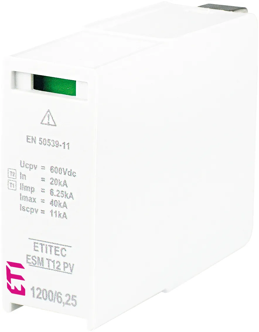 Pārsprieguma ierobežotājs MOD. ESM T12 PV 600/6,25 S 002440642