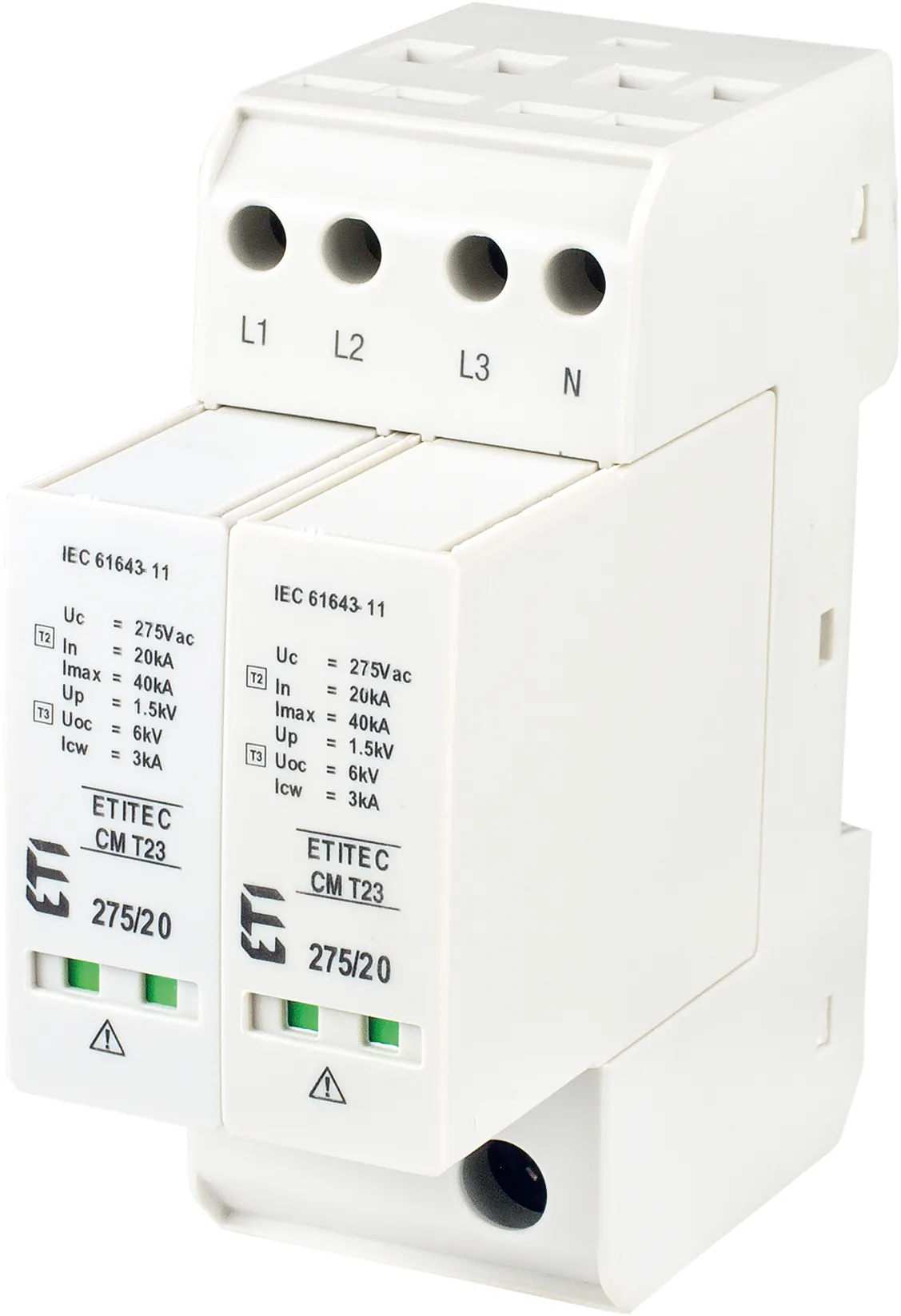 Pārsprieguma ierobežotājs ETITEC CM T23 275/20 4+0 RC 002440653
