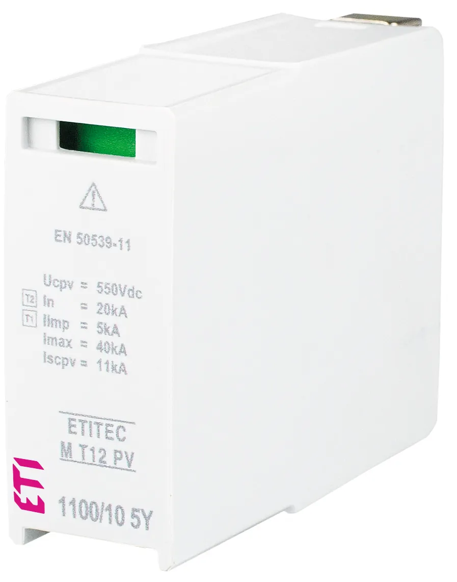 Pārsprieguma ierobežotājs MOD. M T12 PV 550/5 5Y S 002440678