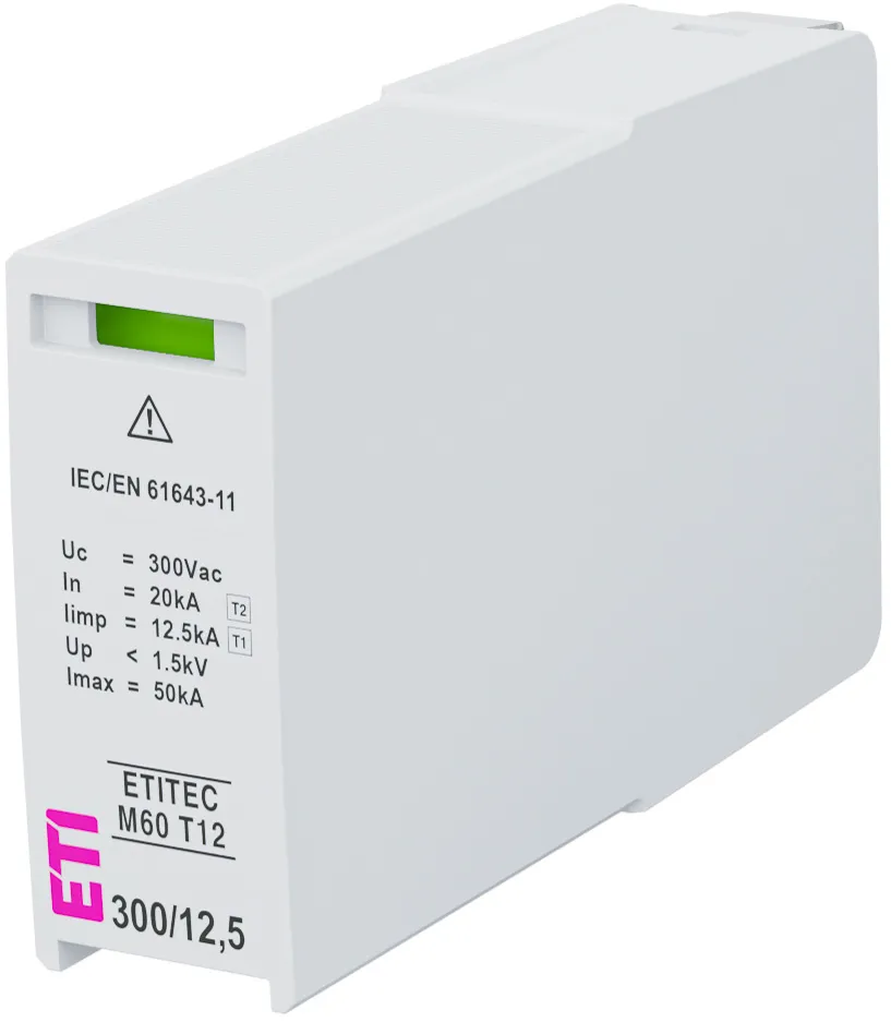 Pārsprieguma ierobežotājs MOD.ETITEC M60 T12 300/12,5 002440862