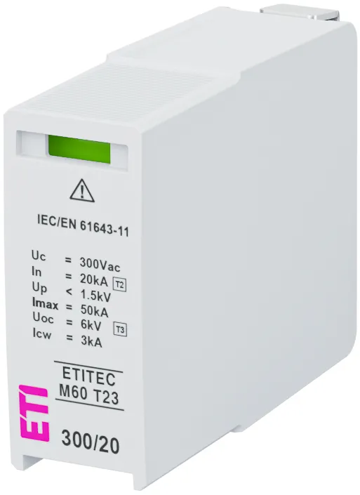 Pārsprieguma ierobežotājs MOD.ETITEC M60 T23 300/20 002440863