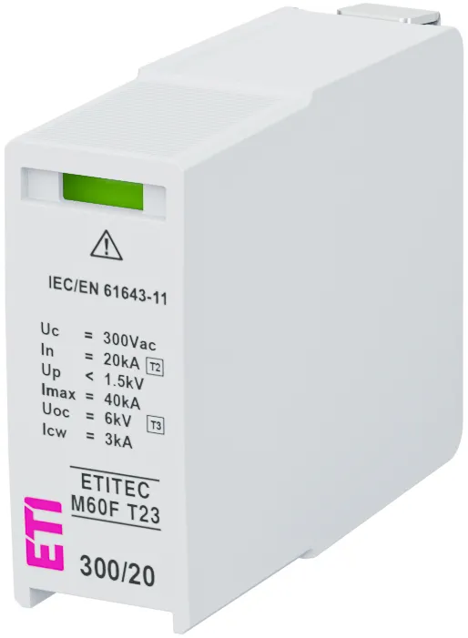 Pārsprieguma ierobežotājs MOD.ETITEC M60F T23 300/20 002440864