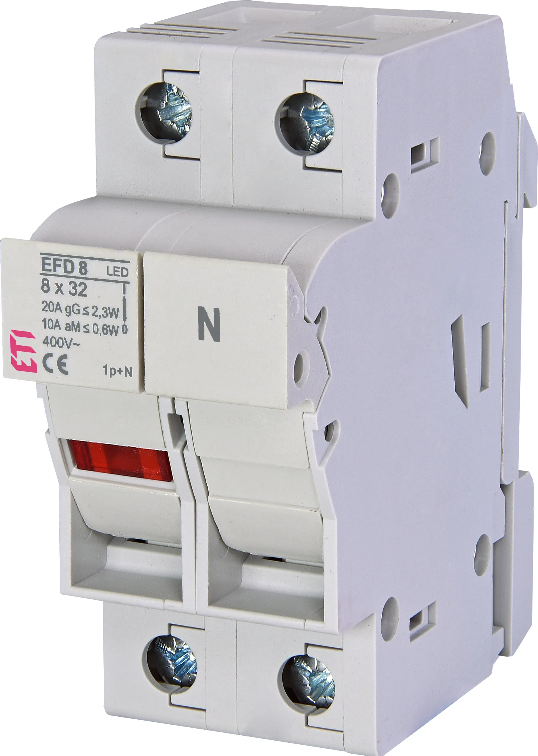 Drošinātāju blokslēdzis EFD 8 1p+N LED AD 002520312