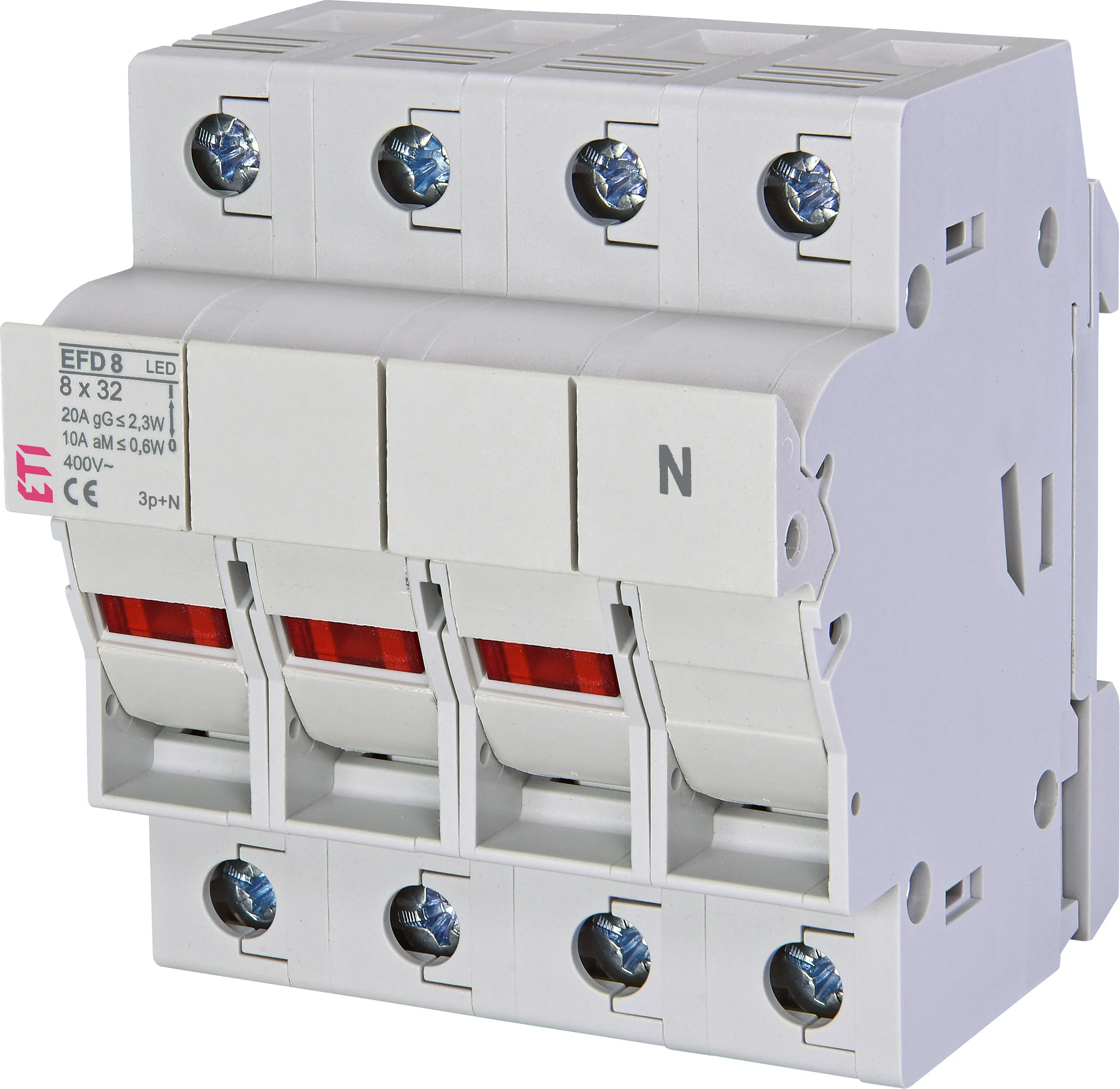 Drošinātāju blokslēdzis EFD 8 3p+N LED AD 002520315