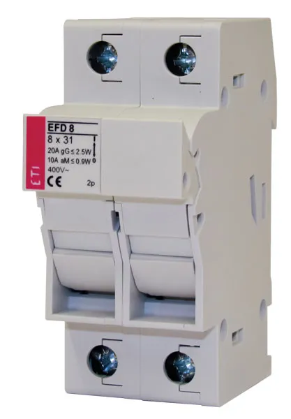 Drošinātāju blokslēdzis EFD 8 1p+N LED L AD 002520317