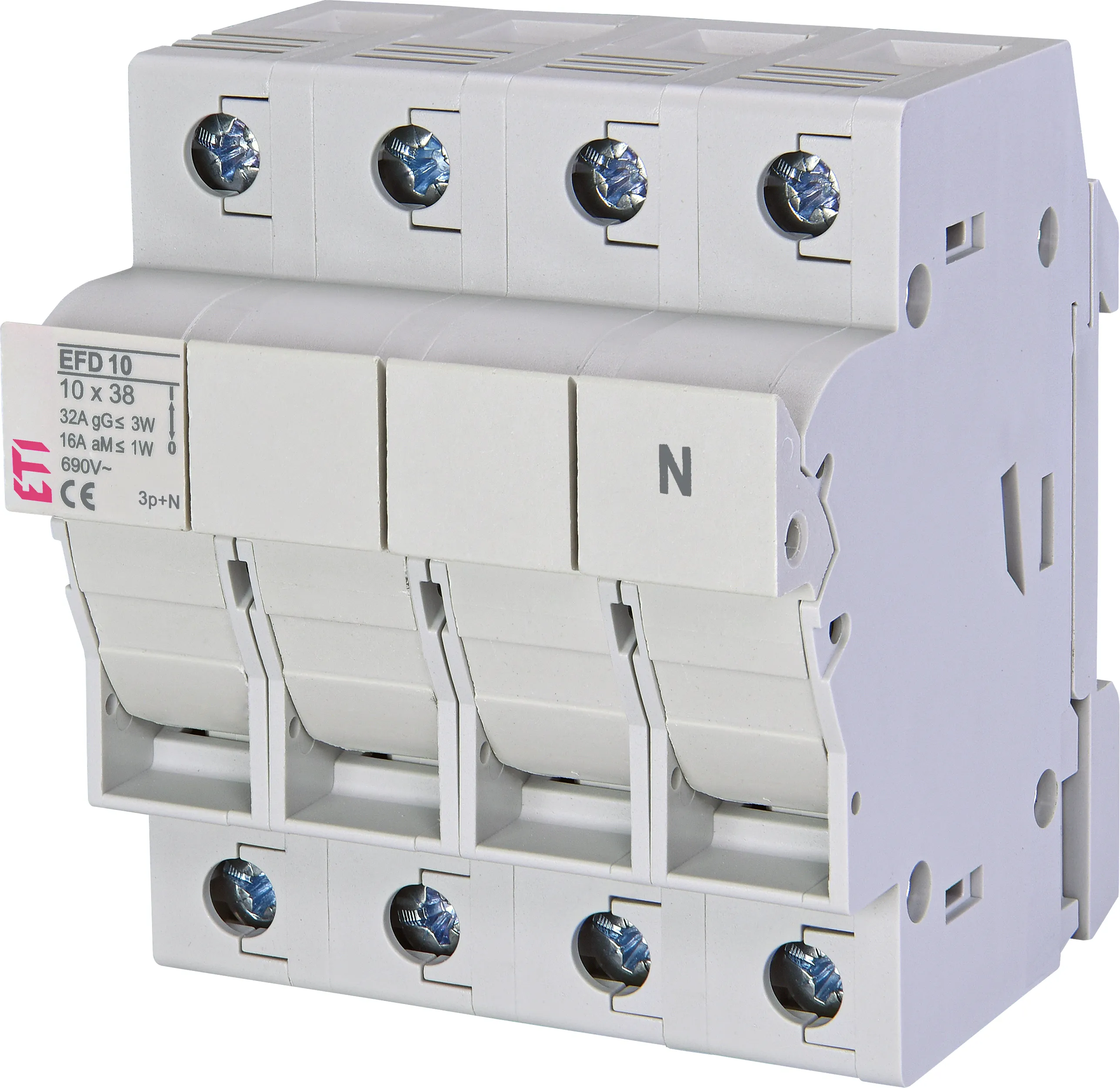 Drošinātāju blokslēdzis EFD 10 3p+N AD 002540305