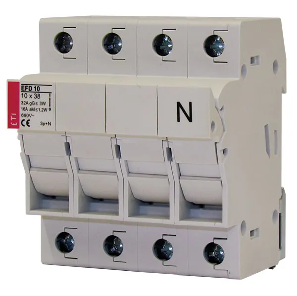 Drošinātāju blokslēdzis EFD 10 3p+N L AD 002540308