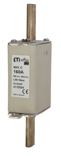 Drošinātājs NH1C gBat 160A/80V DC 004110094