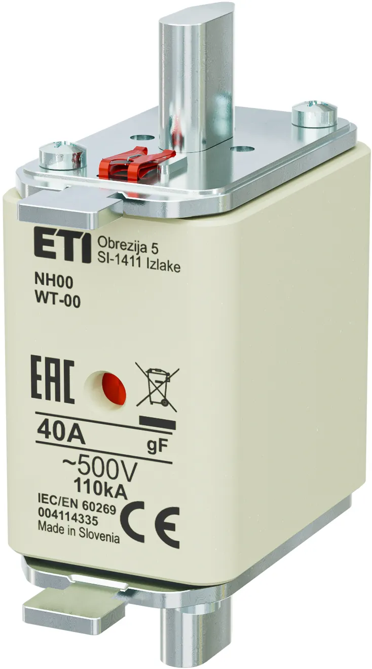 Drošinātājs NH00/WT-00 gF 40A/500V 004114335