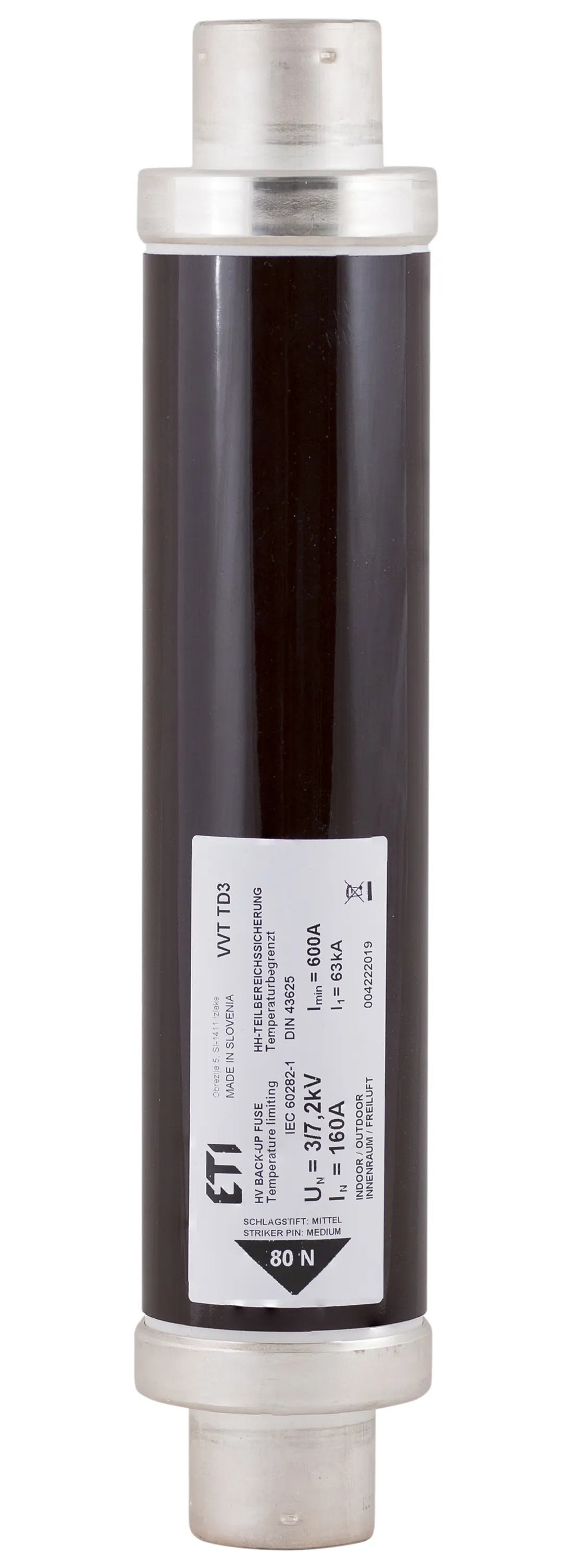 Drošinātājs VVT-D3 7,2kV/6,3A 442 004222606