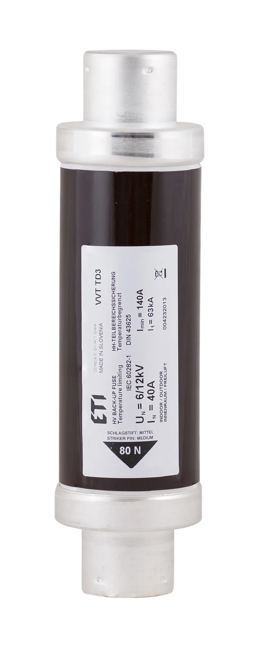 Drošinātājs VVC3 12kV/2A 192 004230103