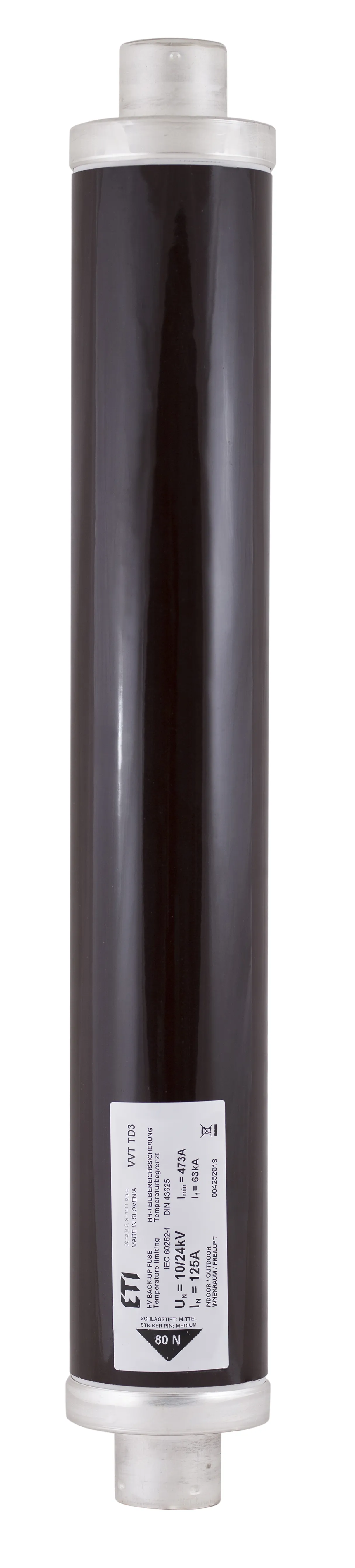 Drošinātājs VVC3 24kV/2A 537 004250503