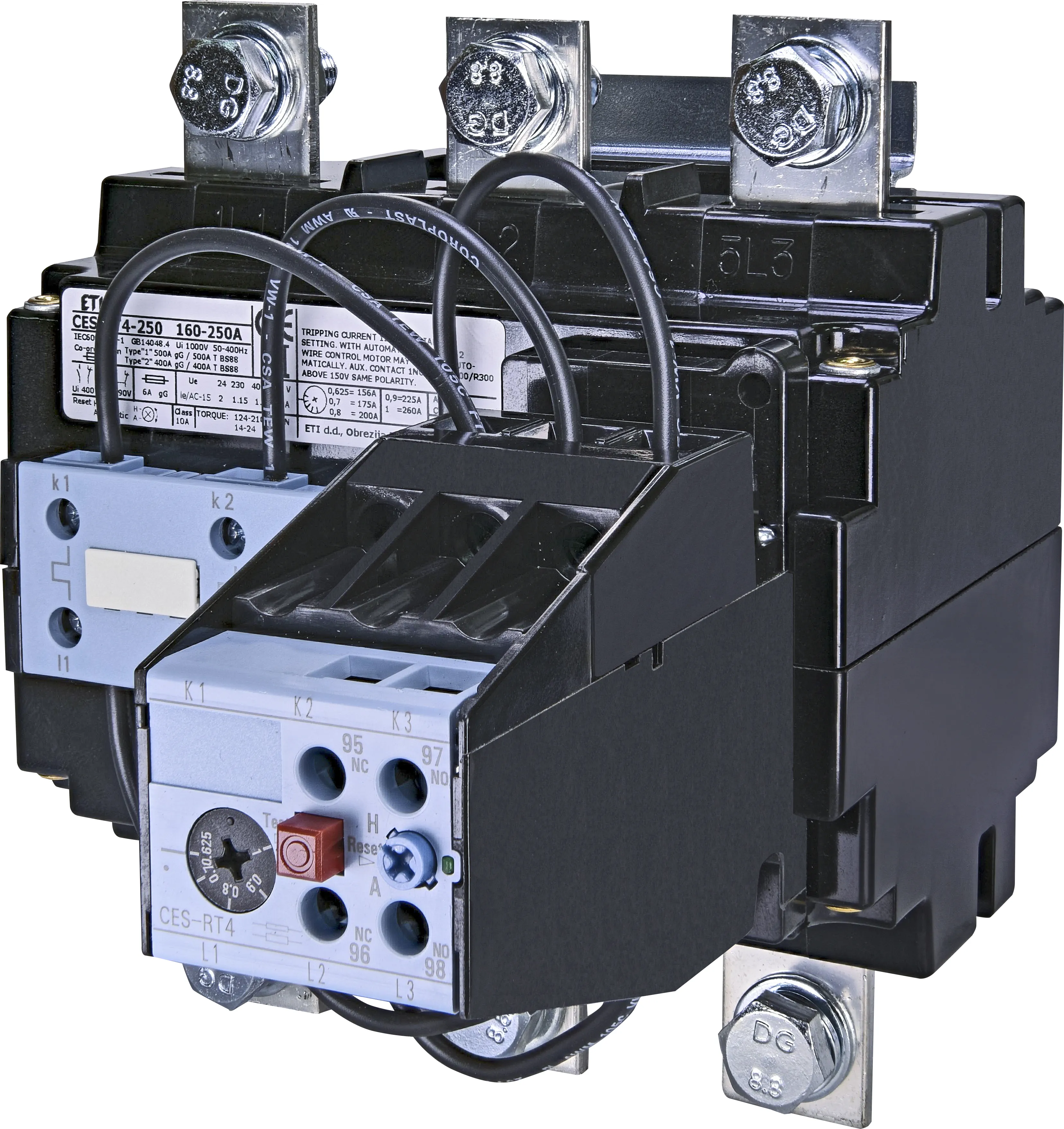 Strāvas kontroles relejs *CES-RT4-250 004646611