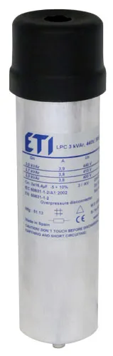 Kondensators LPC 3 kVAr, 460V, 50Hz 004656721