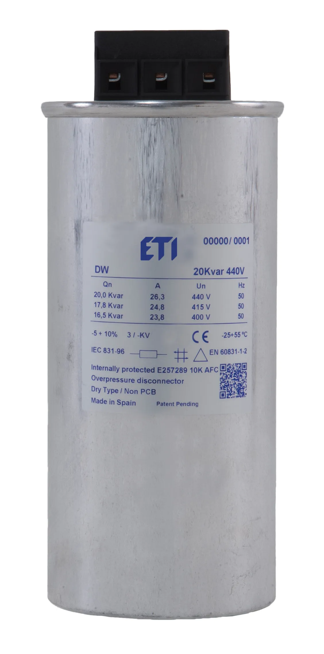 Kondensators LPC-DW 10 kVAr, 400V, 50HZ 004656851