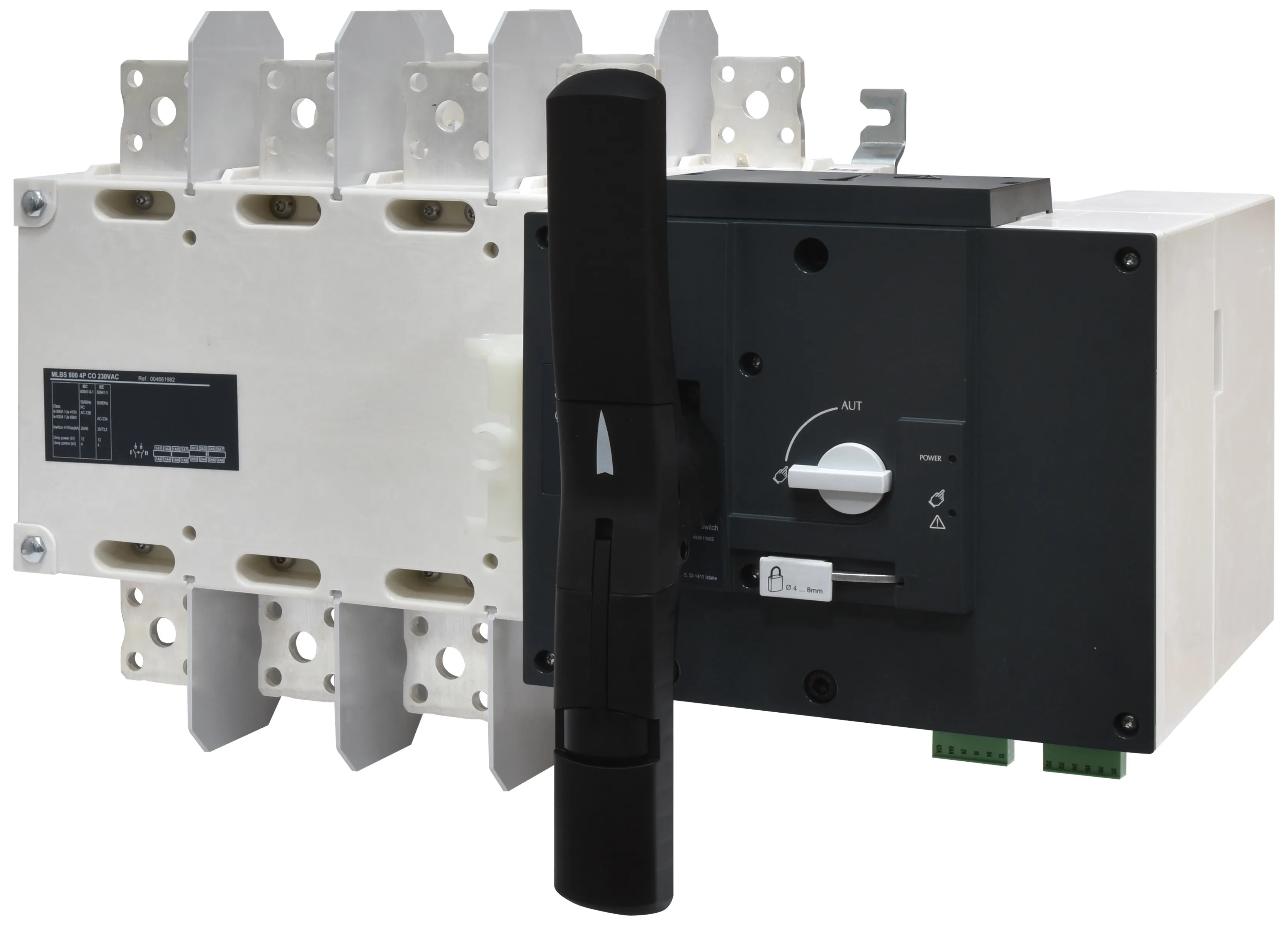 Pārslēdzis 1-0-2 ar piedziņu MLBS 800 4P CO 230VAC 004661982