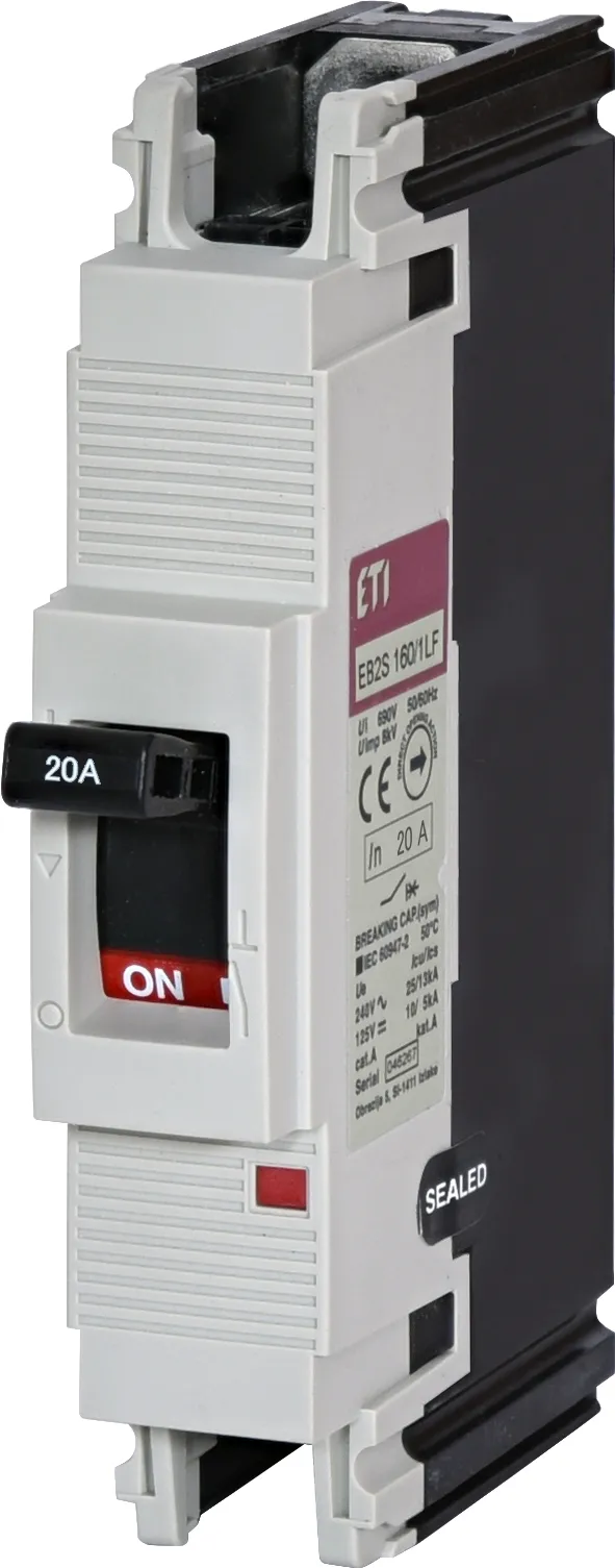 Rūpnieciskais automātslēdzis EB2S 160/1LF 20A 1p 004671002