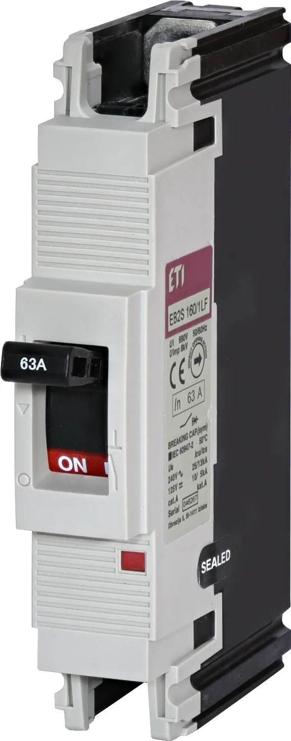 Rūpnieciskais automātslēdzis EB2S 160/1LF 63A 1p 004671007