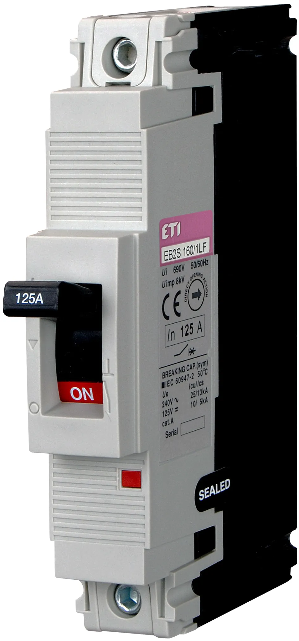Rūpnieciskais automātslēdzis EB2S 160/1LF 125A 1p 004671010