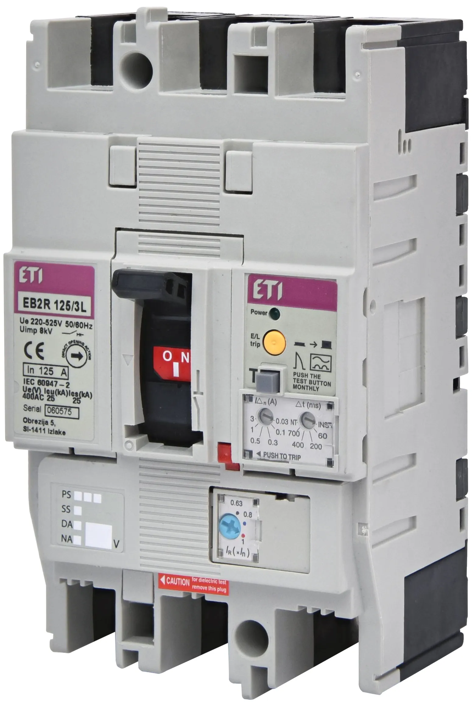 Rūpnieciskais automātslēdzis EB2R 125/3L 125A 3P 004671506